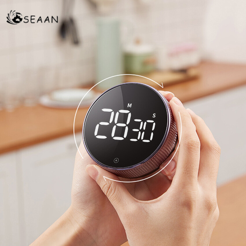 Digital Kitchen Timer - Magnetic Countdown Countup Timer With Large LED Display Volume Adjustable