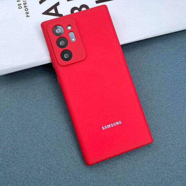 Galaxy Note20 Note20Ultra Case Liquid Silicone Shell Soft Silky Tpu Camera Full Protective Cover For Note 20 Ultra