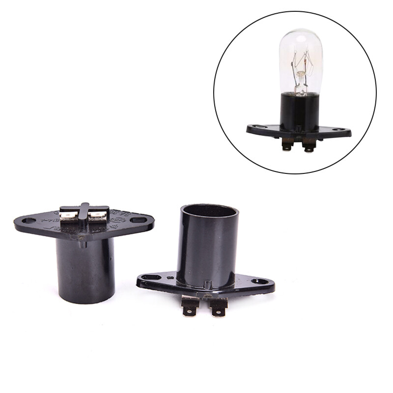 Xuyongming 1Pc 250V 2A Microwave Oven Lamp Holder E14 Base Microwave Oven Accessories