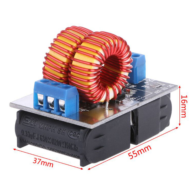 Bảng Làm Nóng Cảm Ứng ZVS Mini Điện Áp Thấp DC 5-12V 120W Mô-đun Cấp Điện Bộ Làm Nóng Trình Điều Khiển Flyback Nồi Tự Làm + Cuộn Dây Đánh Lửa
