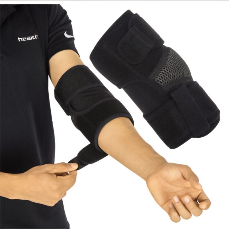 Sport Elbow Support Sleeve Compression Elbow Brace With Strap Adjustable Elbow Protector For Joint Pain Tendonitis Golf Elbow