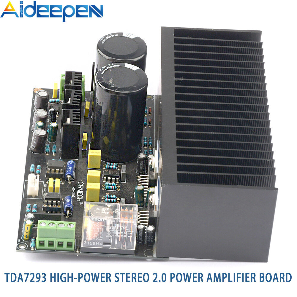 【Ready Stock】Original Aideepen TDA7293 Dual-channel Stereo 2.0 High-power Power Amplifier Board Finished Product NE5534 Pre-amplification+0P07 DC Servo+C1237 Speaker Protection+LM3886 Post-amplification