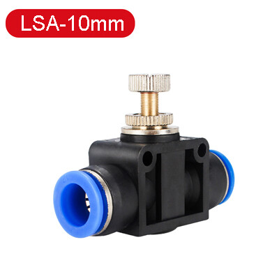 Throttle valve Fitting 4mm 6mm 8mm 10mm 12mm Pneumatic Push In Quick Joint Connector Hand Valve To Turn Switch Manual Ball Current-limiting