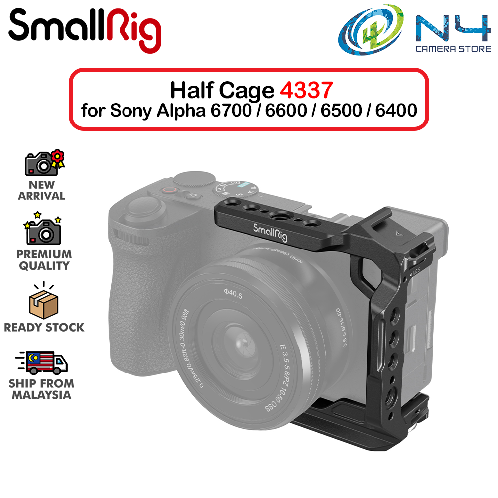 SmallRig 4337 Half Cage for Sony Alpha A6700 A6600 A6500