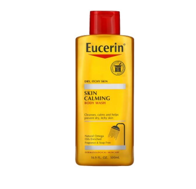Eucerin, Skin Calming Body Wash, For Dry, Itchy Skin, Fragrance Free, 8