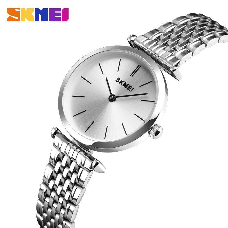 SKMEI Fashion Casual Quartz Women Watches 30m Waterproof Stainless Steel Strap Ladies Dress Watches Small Dial Ladies Watches Malaysia