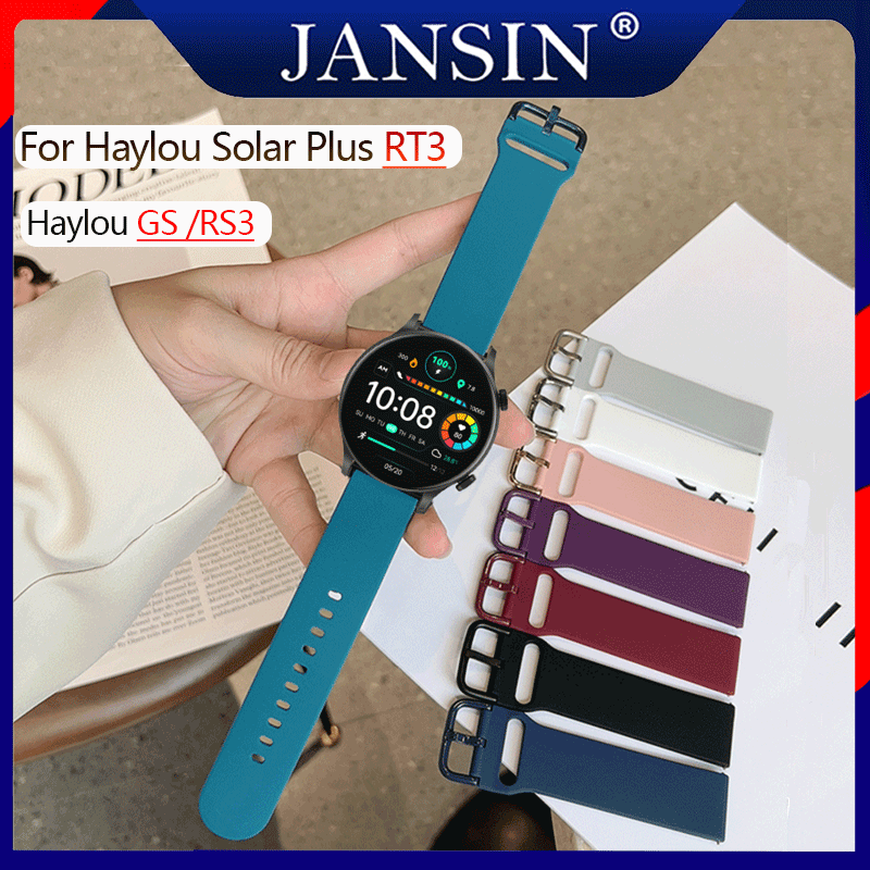 Dây đeo silicon thể thao Haylou Solar Plus RT3 Haylou GS Band thay thế Dây đeo đồng hồ đeo tay thông minh Haylou RS3