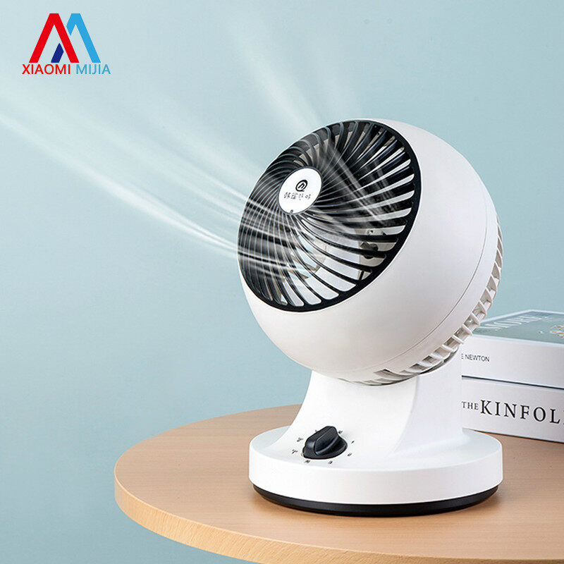 XIAOMI MIJIA พัดลมตั้งโต๊ะขนาดเล็ก พัดลมพาวเวอร์ พัดลมไฟฟ้า พัดลมตั้งพื้น Desktop Fan ส่ายหัวได้ ใช้ที่บ้าน ​หอพัก นักเรียน ข้างเตีอง โต๊ะทำงาน