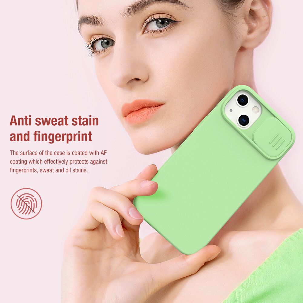 Nillkin CamShield Silicone Ốp Lưng Cho  iPhone 13 Ốp Lưng Mượt Silicon Mềm Trượt Máy Ảnh Bảo Vệ Ốp Lưng