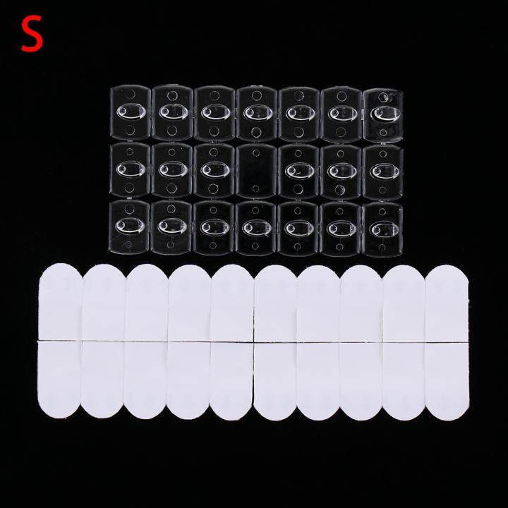 Wall Transparent Removable Hooks Strong Seemless Cable Clamp Adhesive Hooks Rack