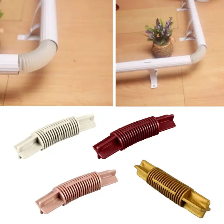 Tishita 5pieces Pack 26mm 28mm Corner Bay Window Curtain Pole