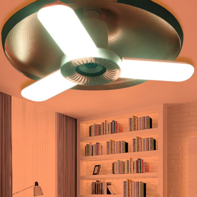 36W bóng đèn LED gấp ba lá đèn Trần Lãng Mạn đèn nhà để xe đèn điều chỉnh