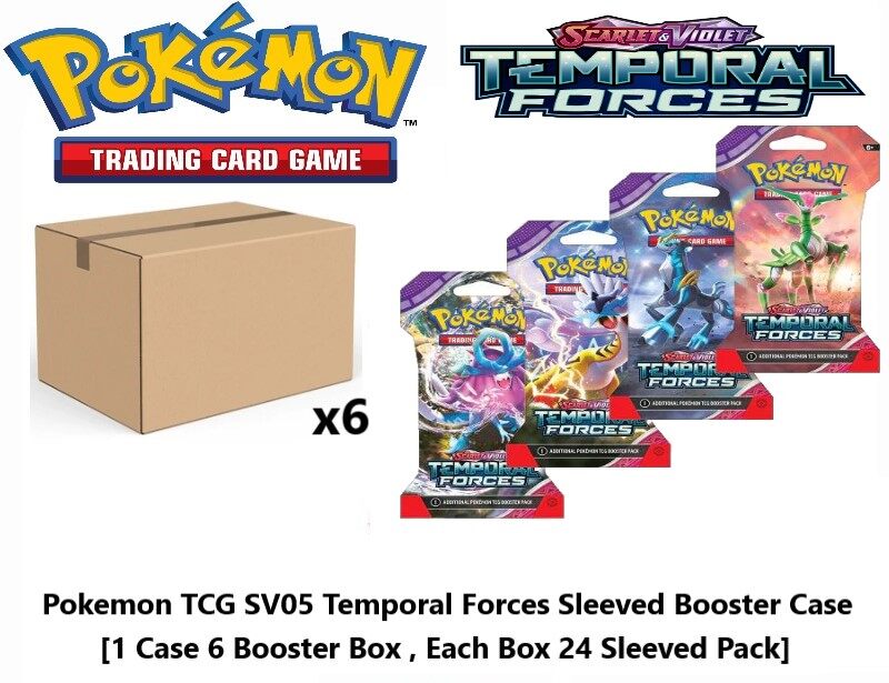 Pokemon TCG Sleeved Booster Case [SS11 Lost Origin / SS12 Silver Tempest /  SV01 Scarlet & Violet / SV02 Paldea Evolved / SV05 Temporal Forces] -  Lazada | Lazada