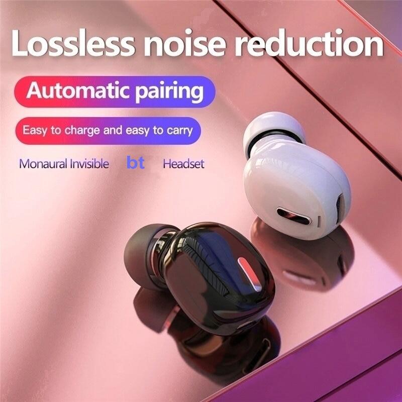 Tai Nghe Bluetooth Không Dây Mini Trong Tai, Tai Nghe Nhét Tai Một Tai, Tai Nghe Bluetooth Tai Nghe Stereo Rảnh Tay