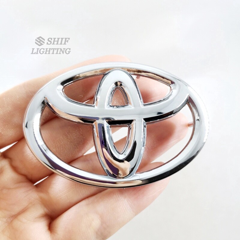 HYS 1 x ABS Gold TOYOTA Logo Car Auto Steering Wheel Emblem Badge Sticker Decal Replacement For TOYOTA