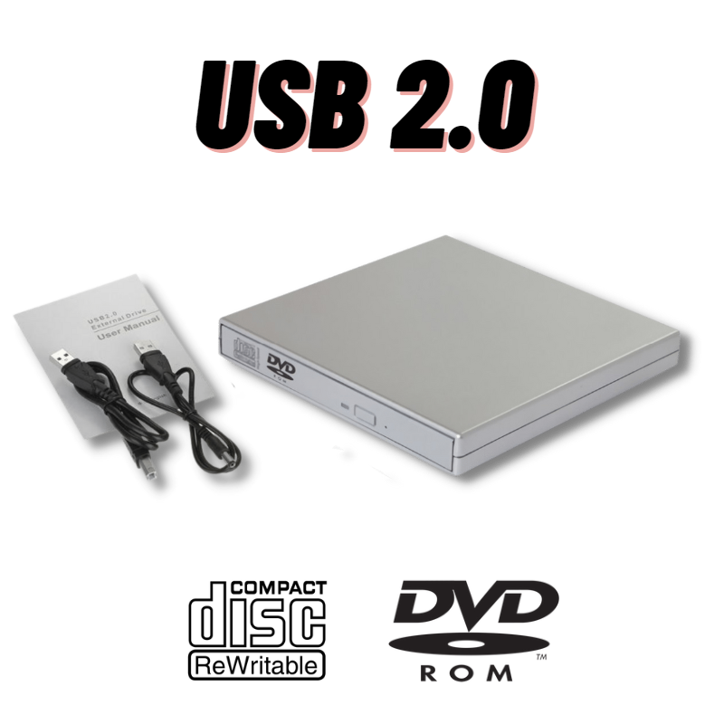 External CD DVD Drive USB Slim Portable External DVD Player Optical