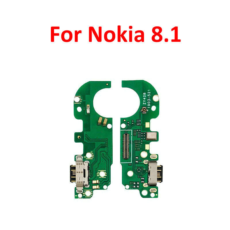 Charging Port Connector Board Parts Flex Cable With Microphone Mic For Nokia 8.1