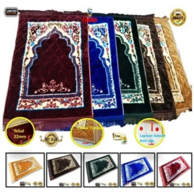 PRAYER MAT SAJADAH SUPER SOFT AND THICK XXL LIMITED EDITION BY DAMIAS COLLECTION