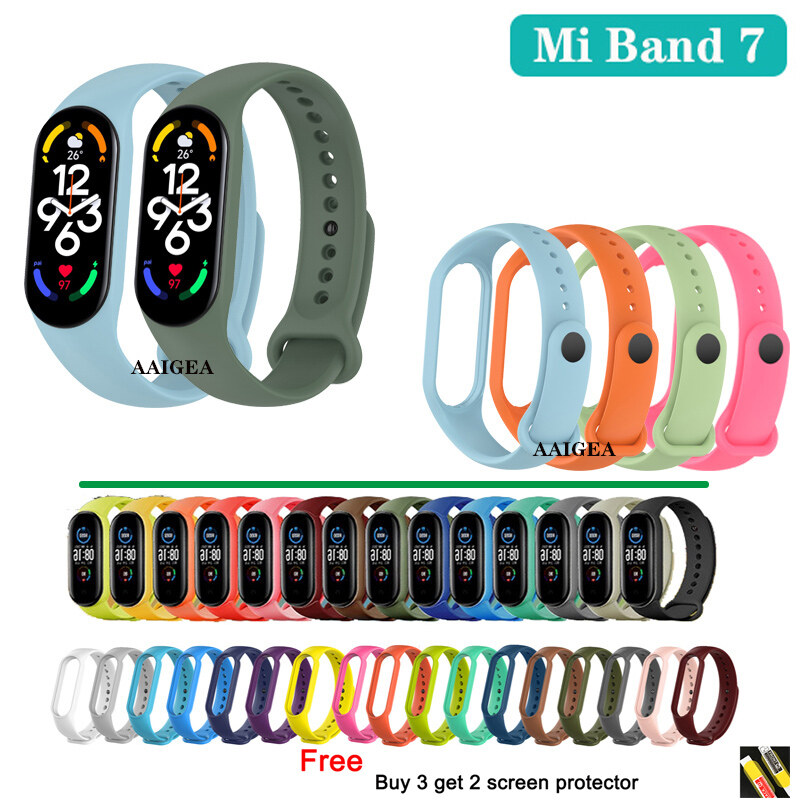 Dây Đeo Silicon Cho Mi Band 7 Dây Đeo Cổ Tay Thay Thế Cho Xiaomi Miband 7