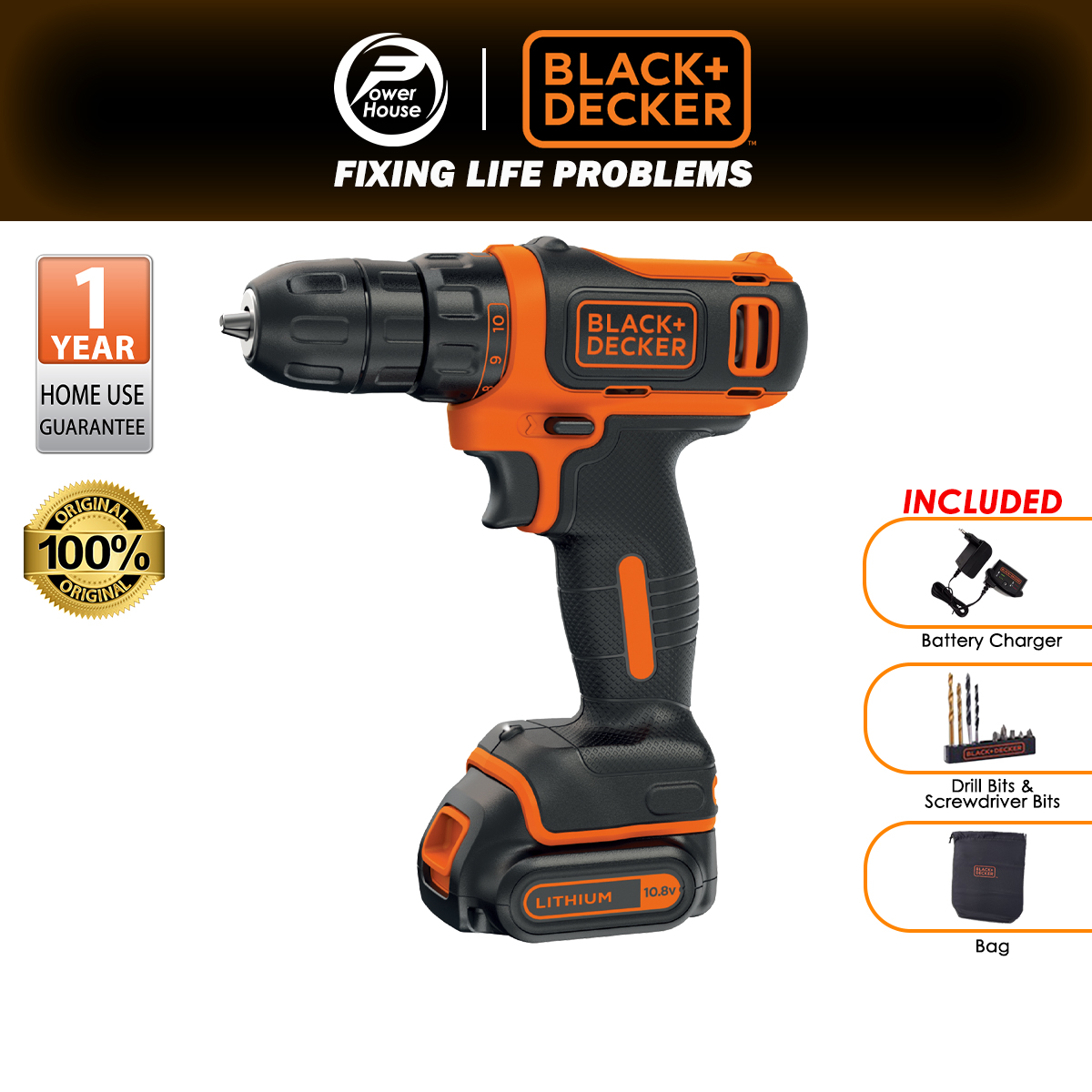 BLACK \u0026 DECKER BDCDD12HS 10.8V Ultra 