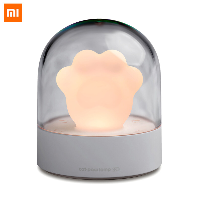 Xiaomi Cooperation Brand 3 Life Cat Claw Shape Touch Musical Night Light Lamp LED Ambient Lights Decorative Cartoon Cute Cat Claw Shape Lamp For Bedside Living Room Bedside Musical Lamp Cats Paw Lamp for Christmas Gift