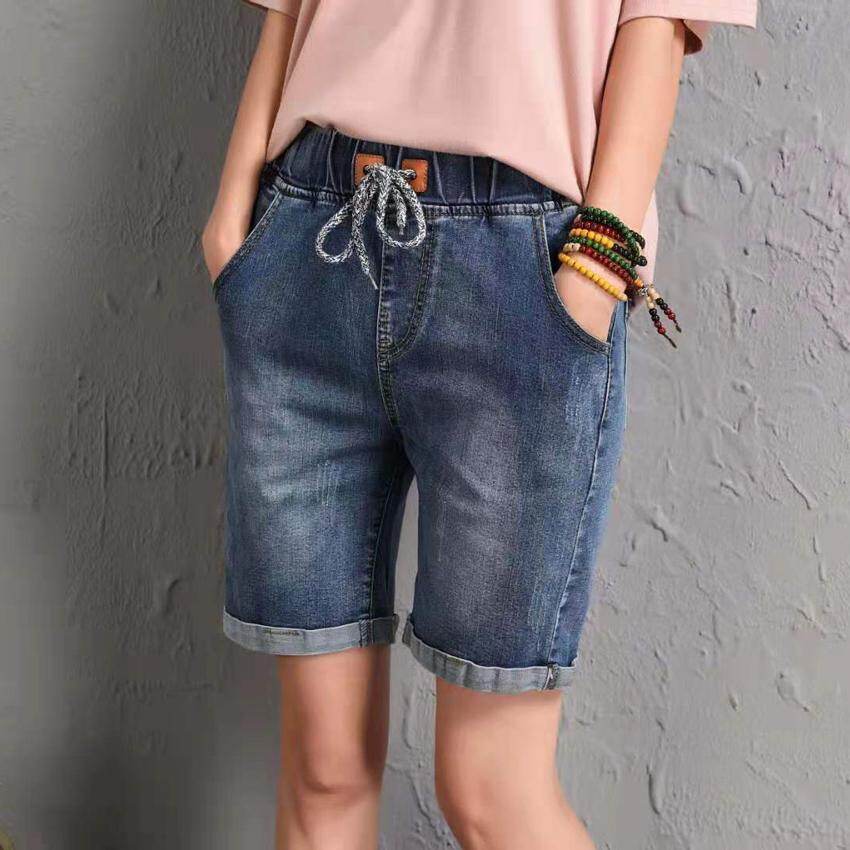 Women Denim Short Korean Casual Stretchable Denim Material Summer Hip lifting Jean Short