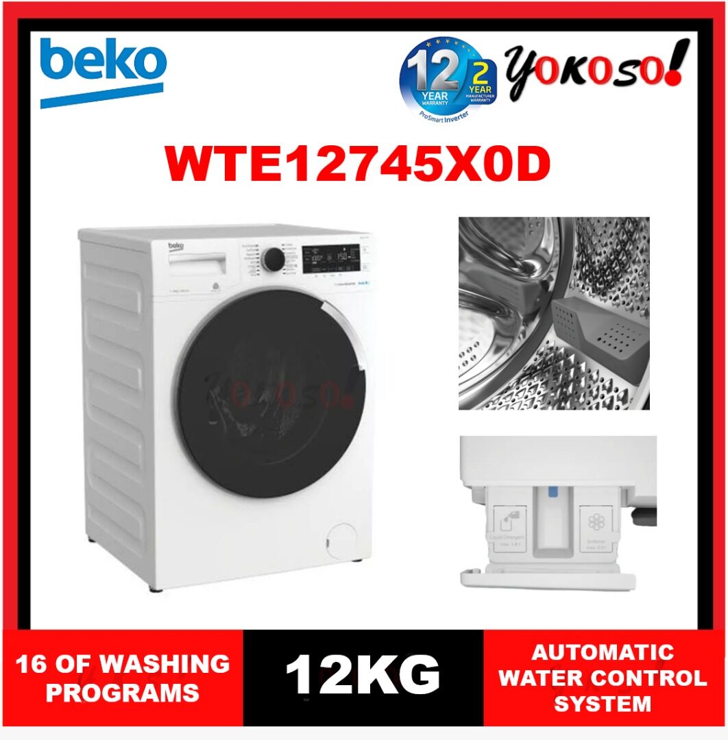 beko washing machine wte12745x0d