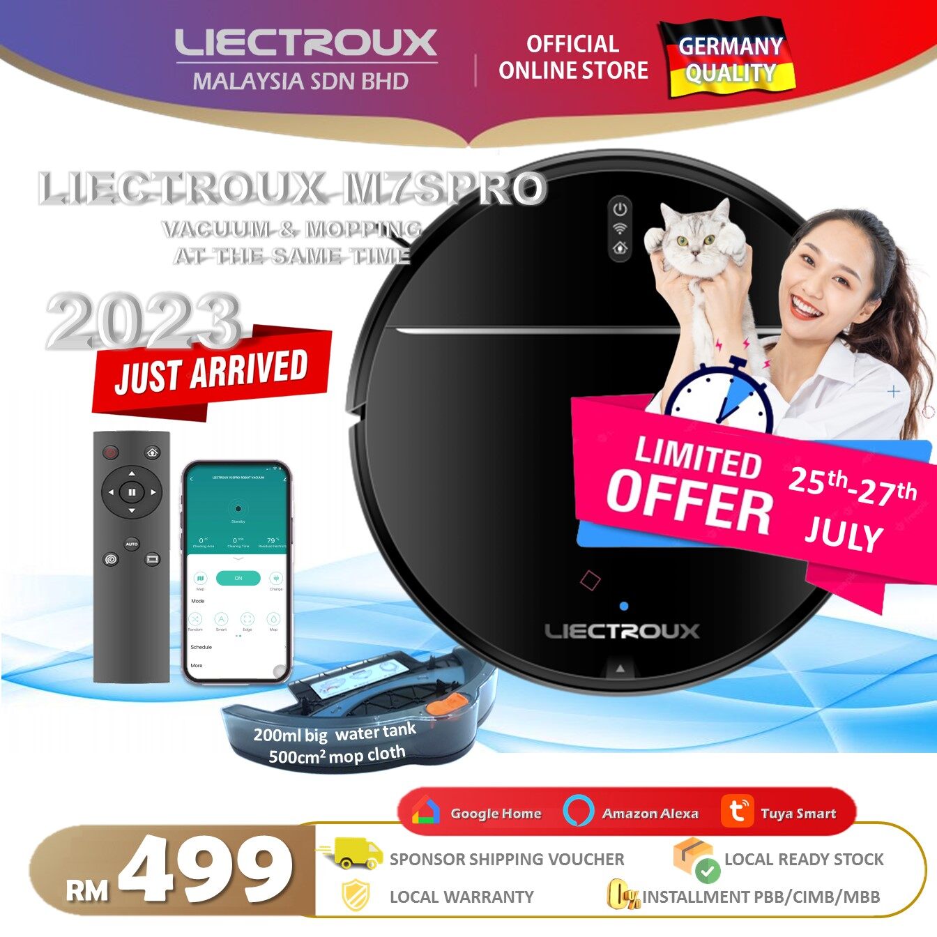 liectroux robot vacuum mop cleaner