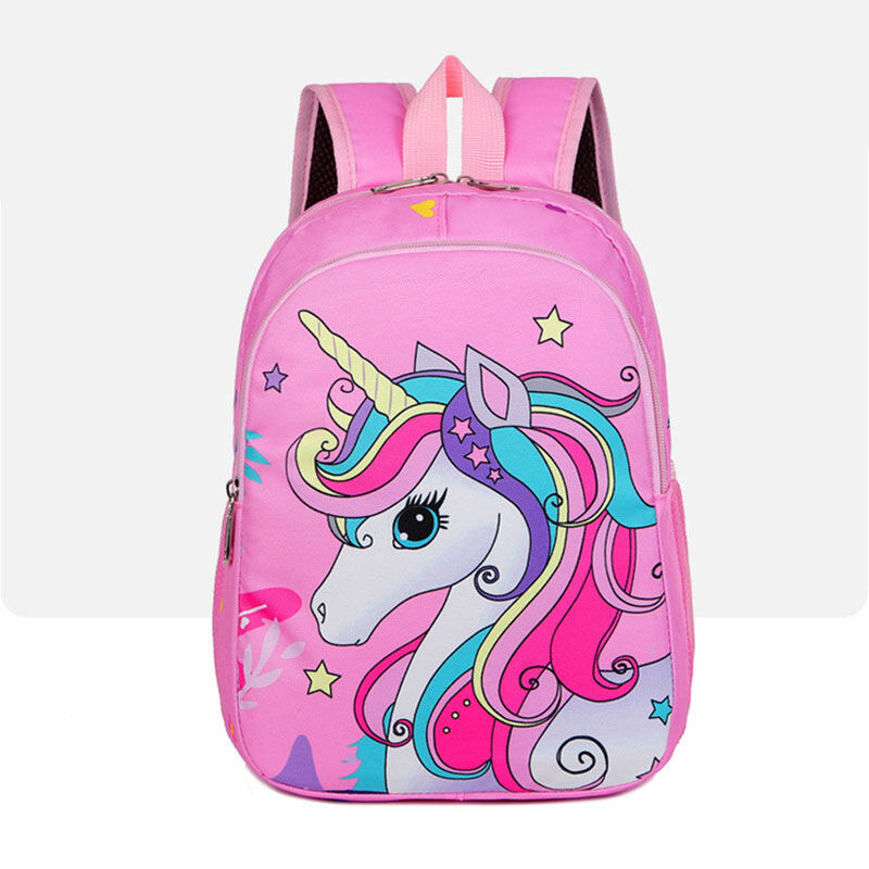 HS cartoon cute backpack Kindergarten student backpack unicorn cartoon pattern small school bag