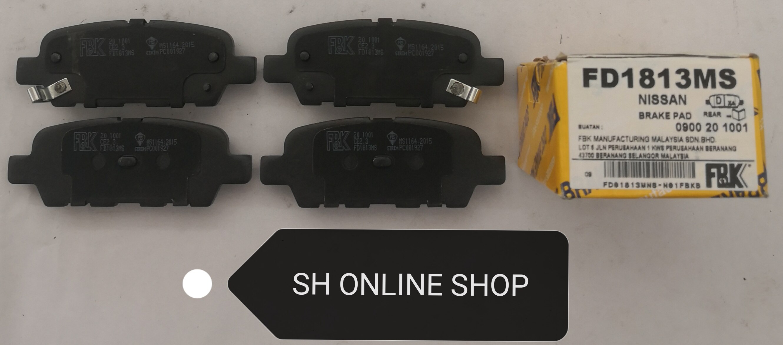 Brake Pad (FBK) Rear for Nissan XTrail T30 T31 20002014 Year Teana