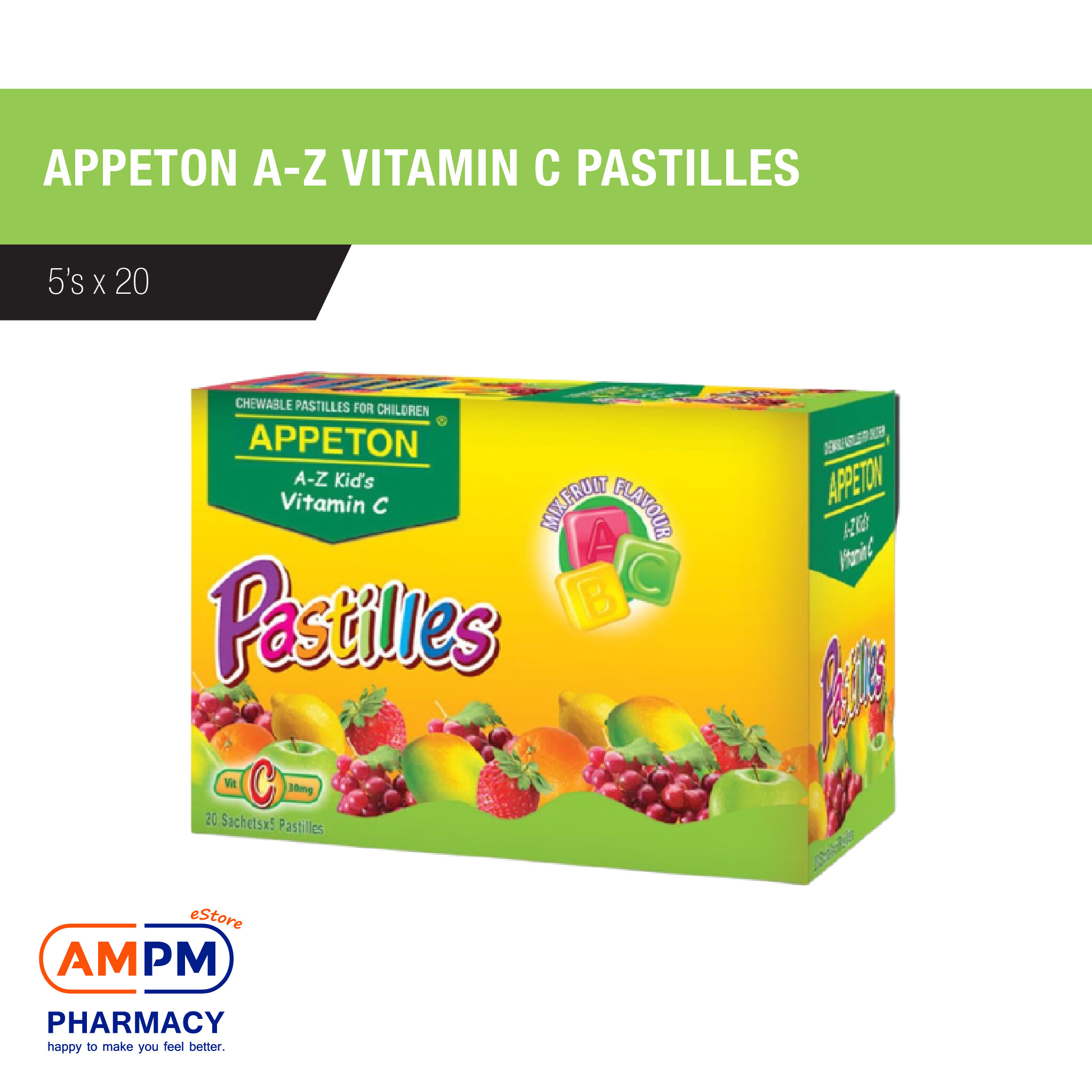 APPETON A-Z VITAMIN C PASTILLES 5's x 20 | Lazada