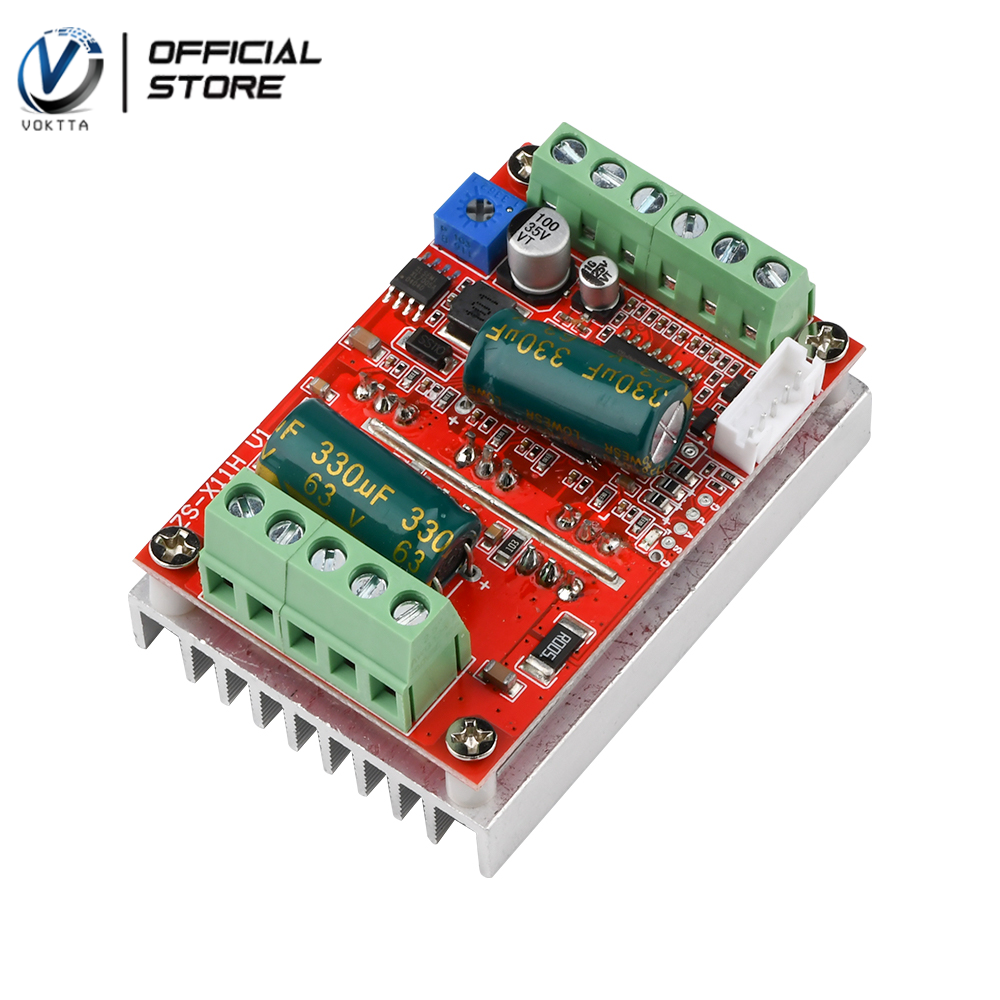 Voktta dc9-60v 400w bldc three-phase hall effect brushless dc motor controller motor drive board