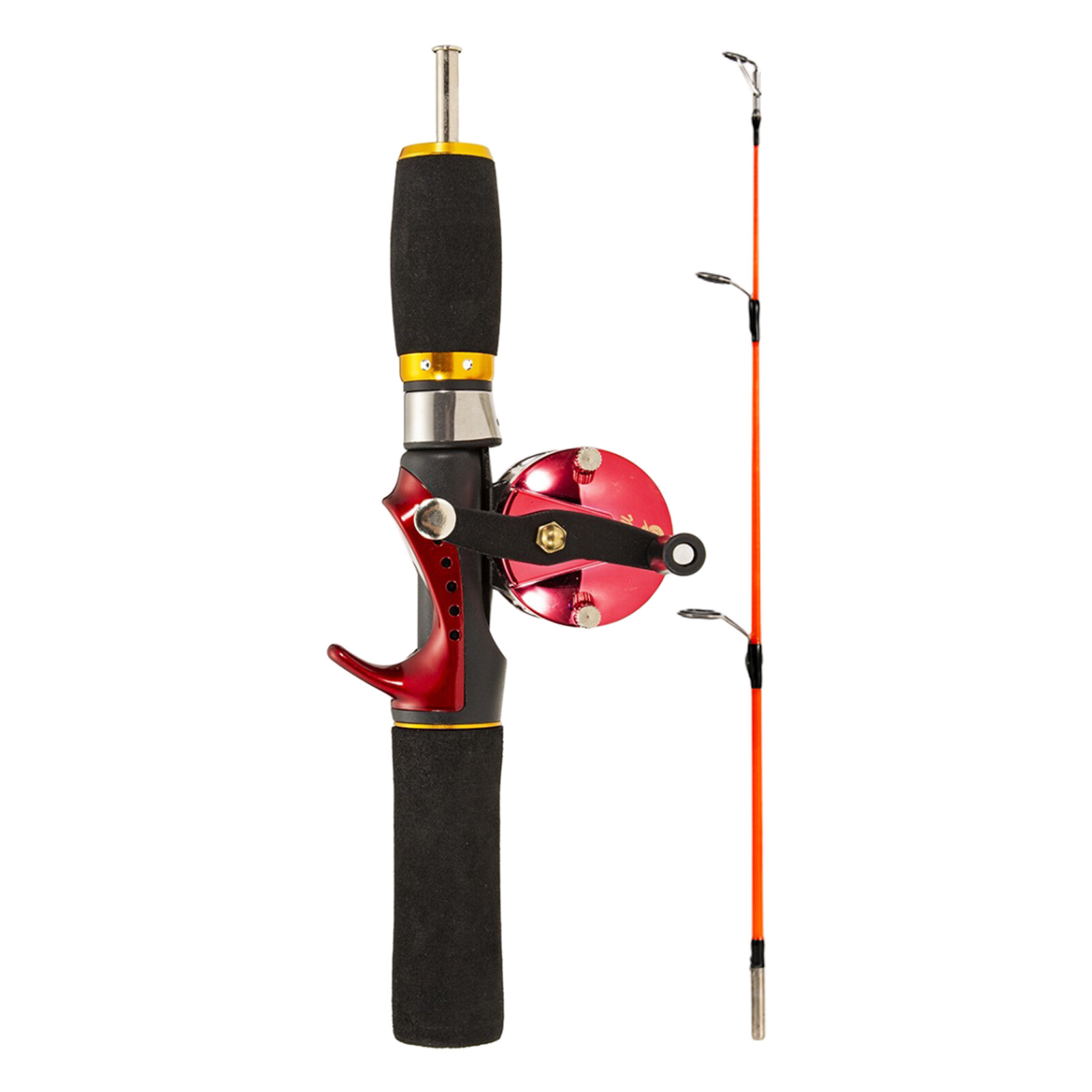 ZSW | 1 Set Shrimp Rod Telescopic High Strength Outdoor Fishing 52cm Glass Fiber Ice Fly Fishing Rod Fishing Tools Ice Fishing Rod