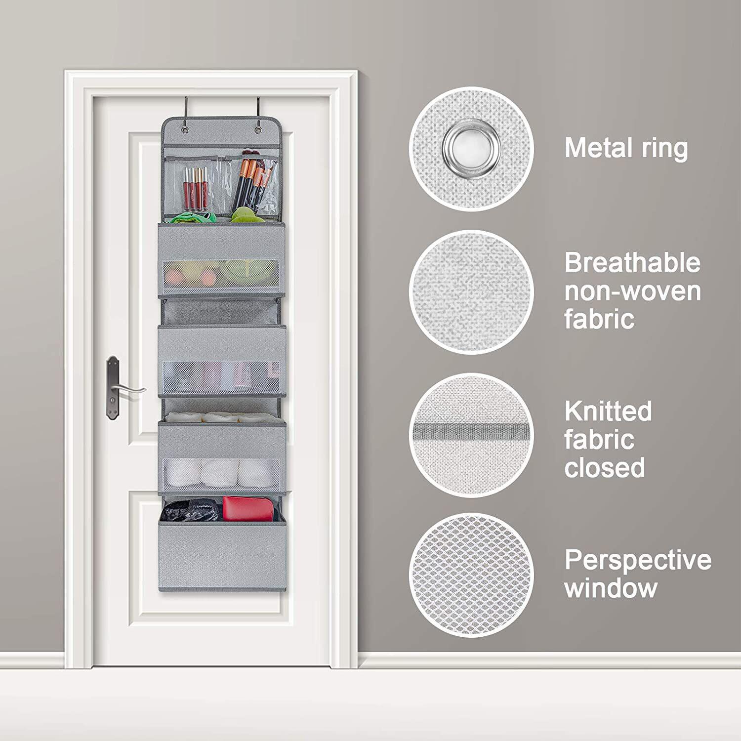 [Hanging bag wall-mounted fabric storage bag wall-mounted storage bag closet door storage storage bag,MSQ wall-mounted storage box multi-function storage bag wall hanging organizer bag For storage, hanging bag, cloth bag, hanging storage bag hanging organizer wall hanging pocket save space for stuffing Hanging bag, storage bag, hanging bag, hanging bag, s,]