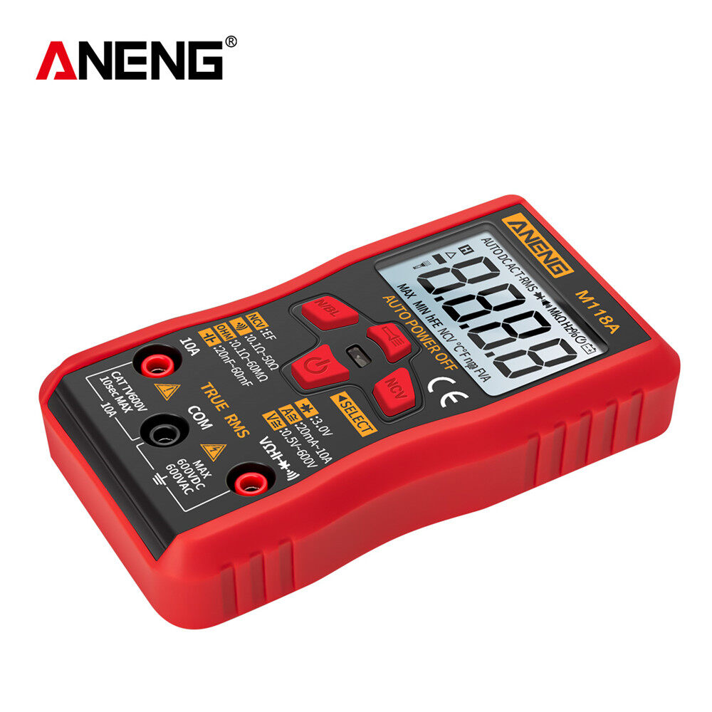 Cảm Biến Thông Minh ANENG M118A Đồng Hồ Vạn Năng Kỹ Thuật Số Tự Động Đo Độ Chính Xác Cao TRMS 6000 Đếm Điện Áp Hiện Tại Ohm Điện Dung Diode Multi Tester