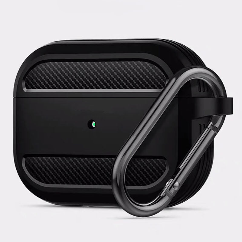 Ốp AirPods Pro Tương Thích WIWU Ốp Bảo Vệ Thiết Kế Sợi Carbon Da Dành Cho Apple Airpod Pro 2019 (HIỂN THỊ LED Phía Trước)