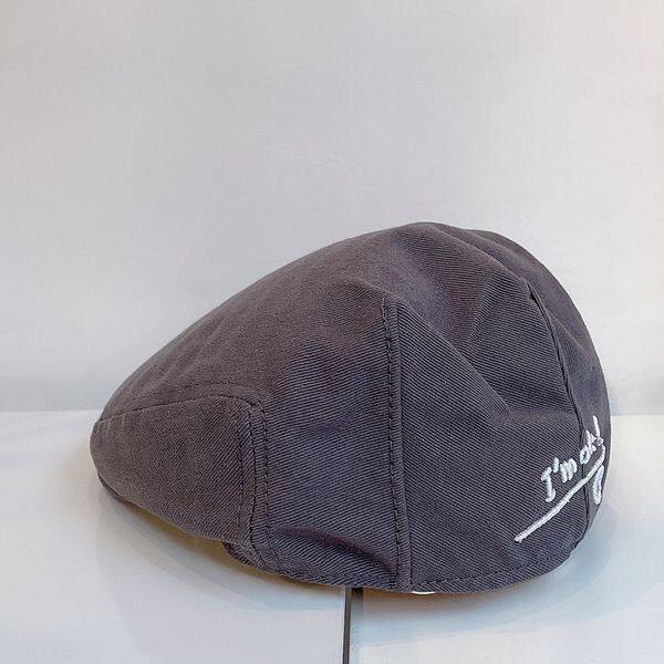 Beret for Boys and Girls Korean Style Fashion Summer Embroidery Vintage Hat