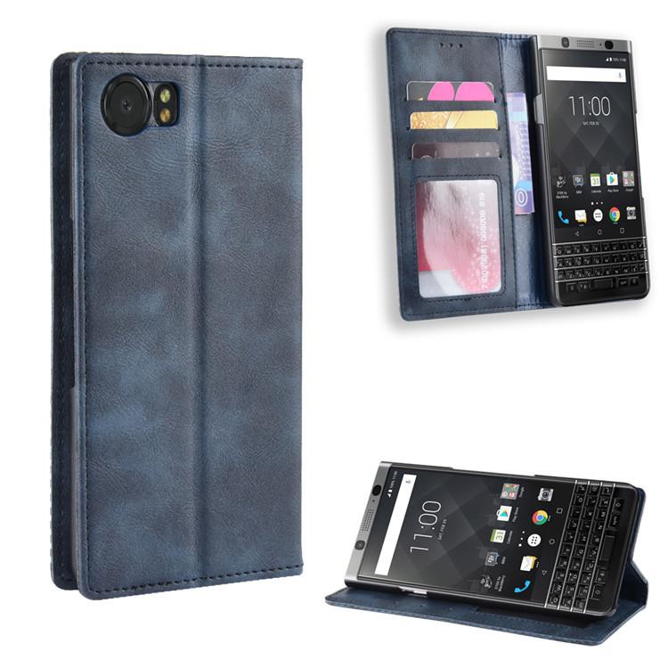 Ốp Lật Cho Blackberry KeyOne Bao Da Dạng Ví Từ Tính