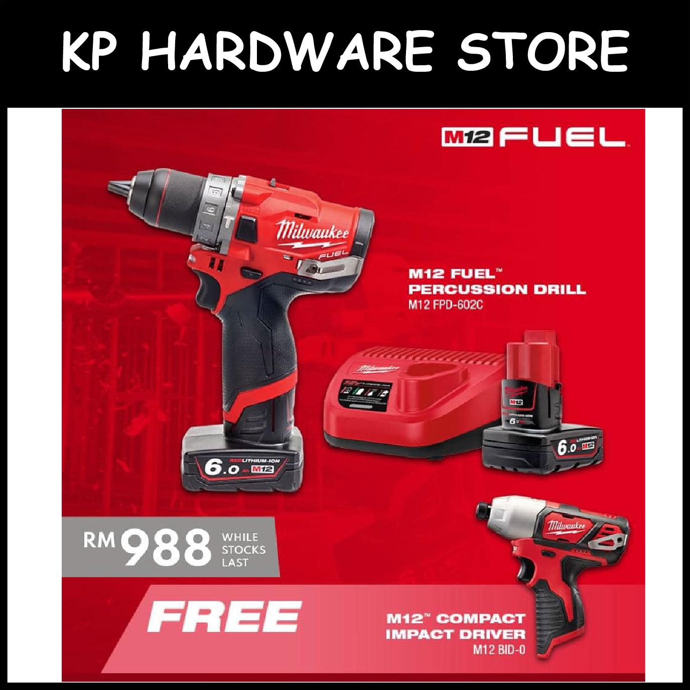 Milwaukee M12 M12FPD602C Brushless 