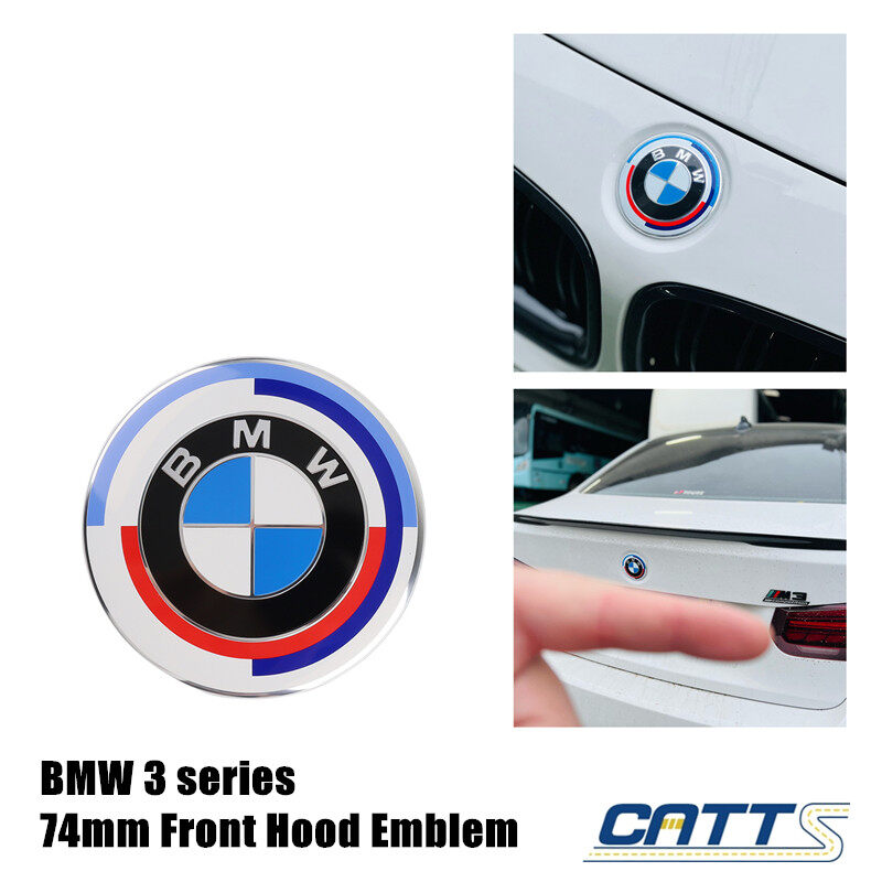 Bmw Front Hood Emblem Badge Rear Trunk Emblem Cover For Bmw 50th Anniversary E39 E46 E90 E60 F10 5482