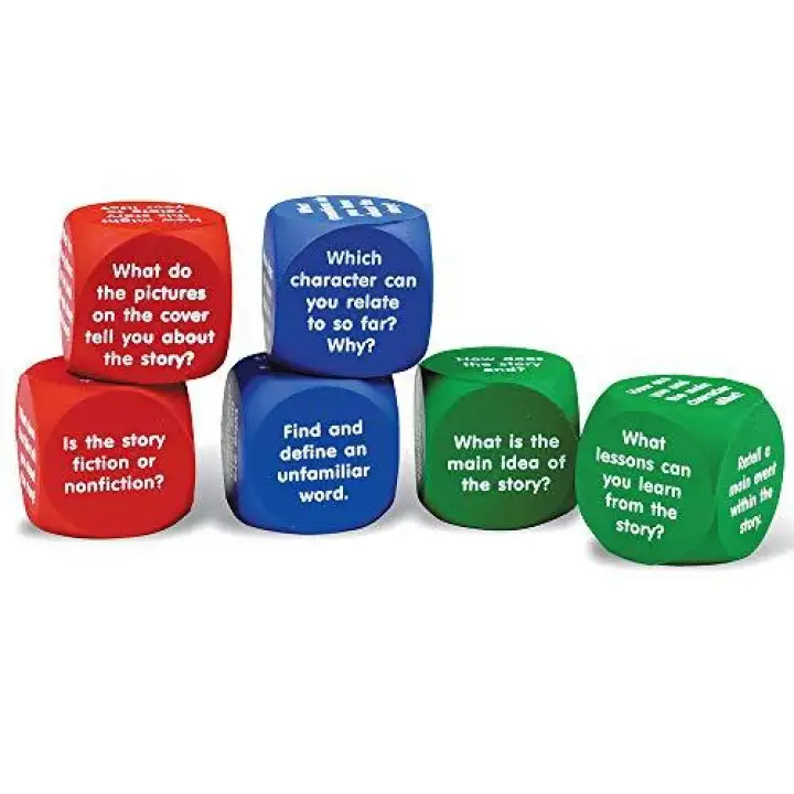 Learning Resources English Teaching Materials Sponge Dice English Reading Comprehension 6 Pieces Set Ler7022 Lazada Ph