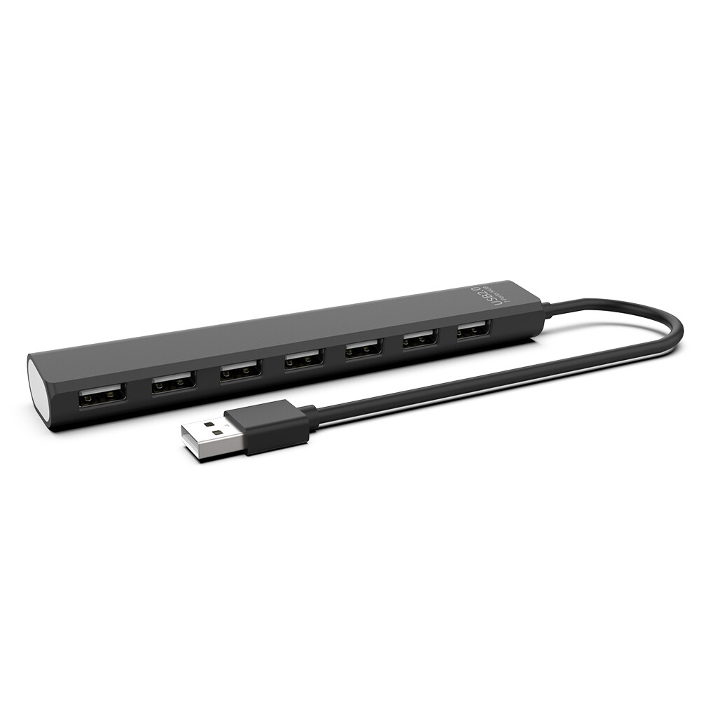USB 2.0/3.0 HUB Dock Adapter Multi USB Splitter 5Gbps 7 Ports USB Expander