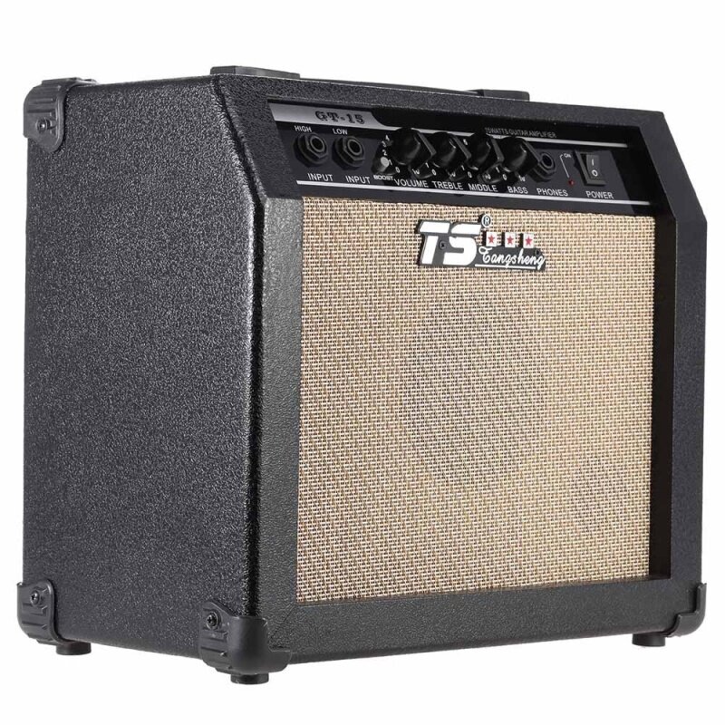 GT-15 Professional 3-Band EQ 2 Channel Electric Guitar Amplifier 15W with 5 Speaker Malaysia