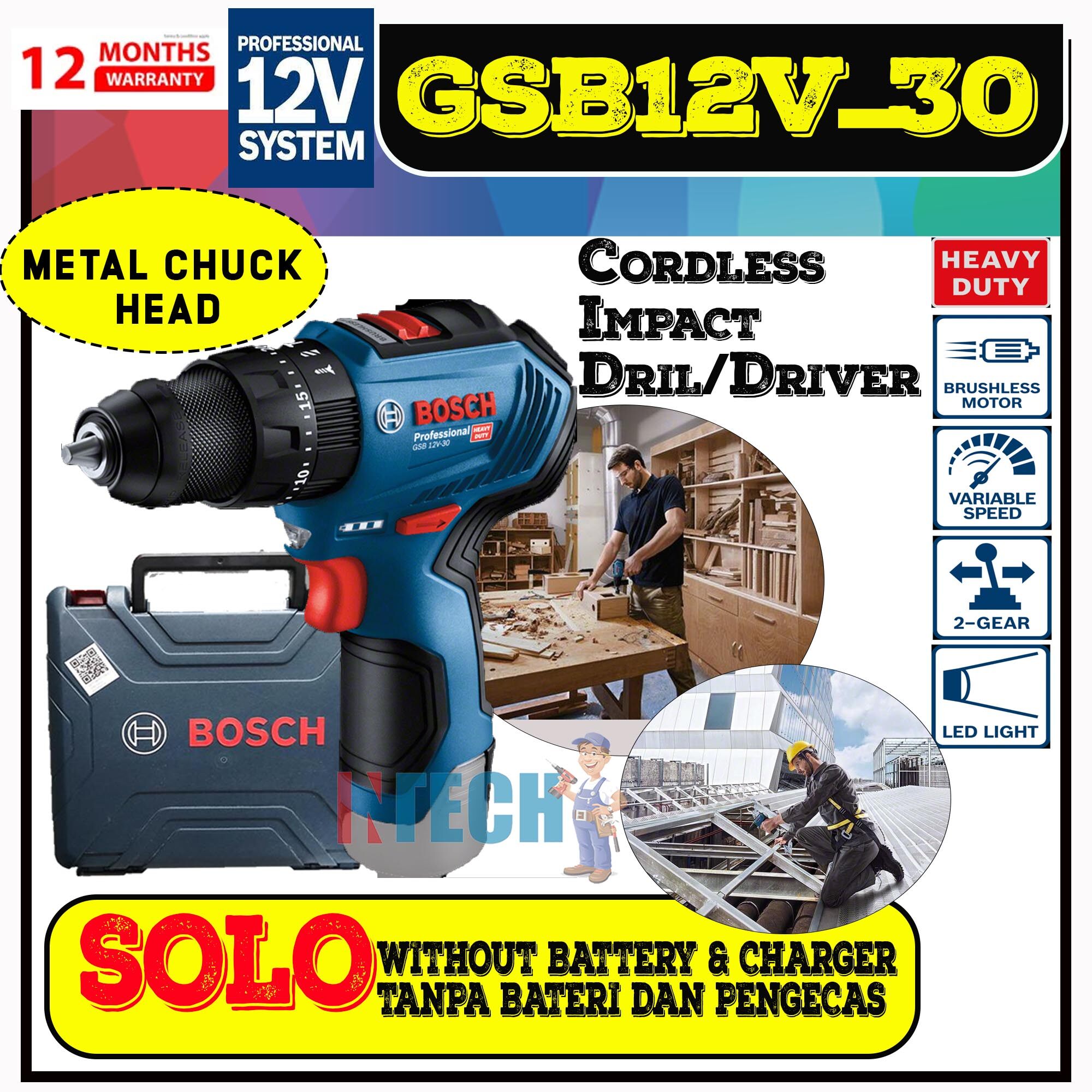 Bosch gsb12v30 hot sale