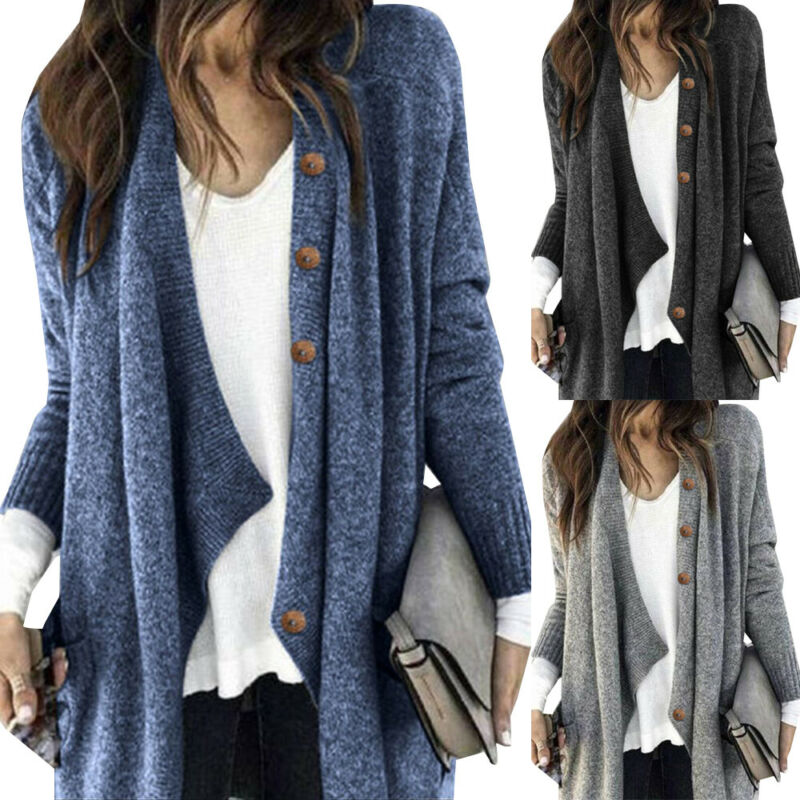 Women's Loose Fit Waterfall Cardigan 