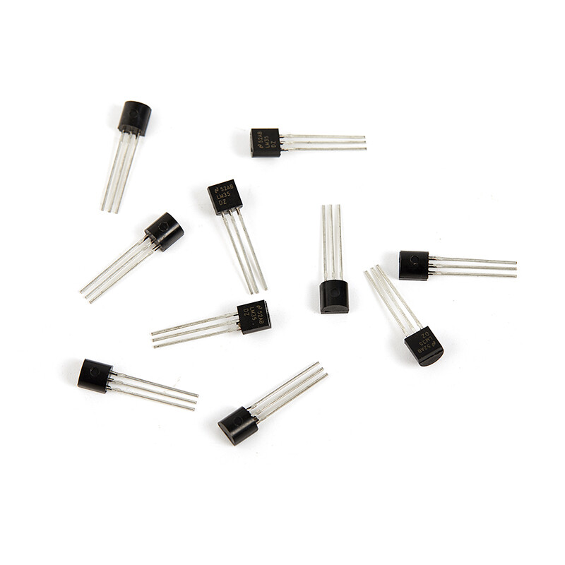 UNI 10PCS LM35DZ TO-92 LM35 Precision Centigrade Temperature Sensors
