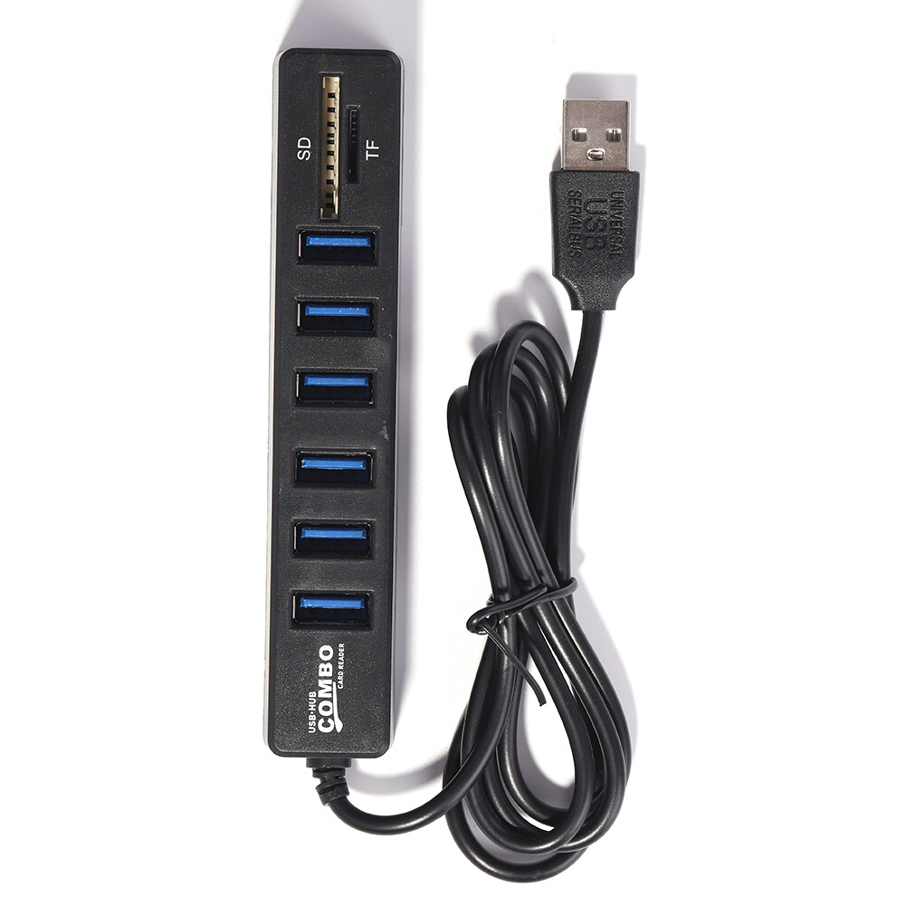 Bộ Chuyển Đổi HUB Đa Năng USB 2.0 Nhiều USB 5/8 Cổng Bộ Chia Ổ Cắm Chia Nguồn USB USB Đầu Đọc Thẻ Cho Máy Tính Xách Tay Máy Tính Để Bàn