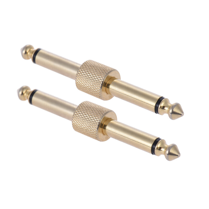 2 Pek 1/4 Inci 6.35Mm Gitar Kesan Pedal Coupler Penyambung Jenis Lurus Gitar Pedal Lembaga Aksesori Malaysia