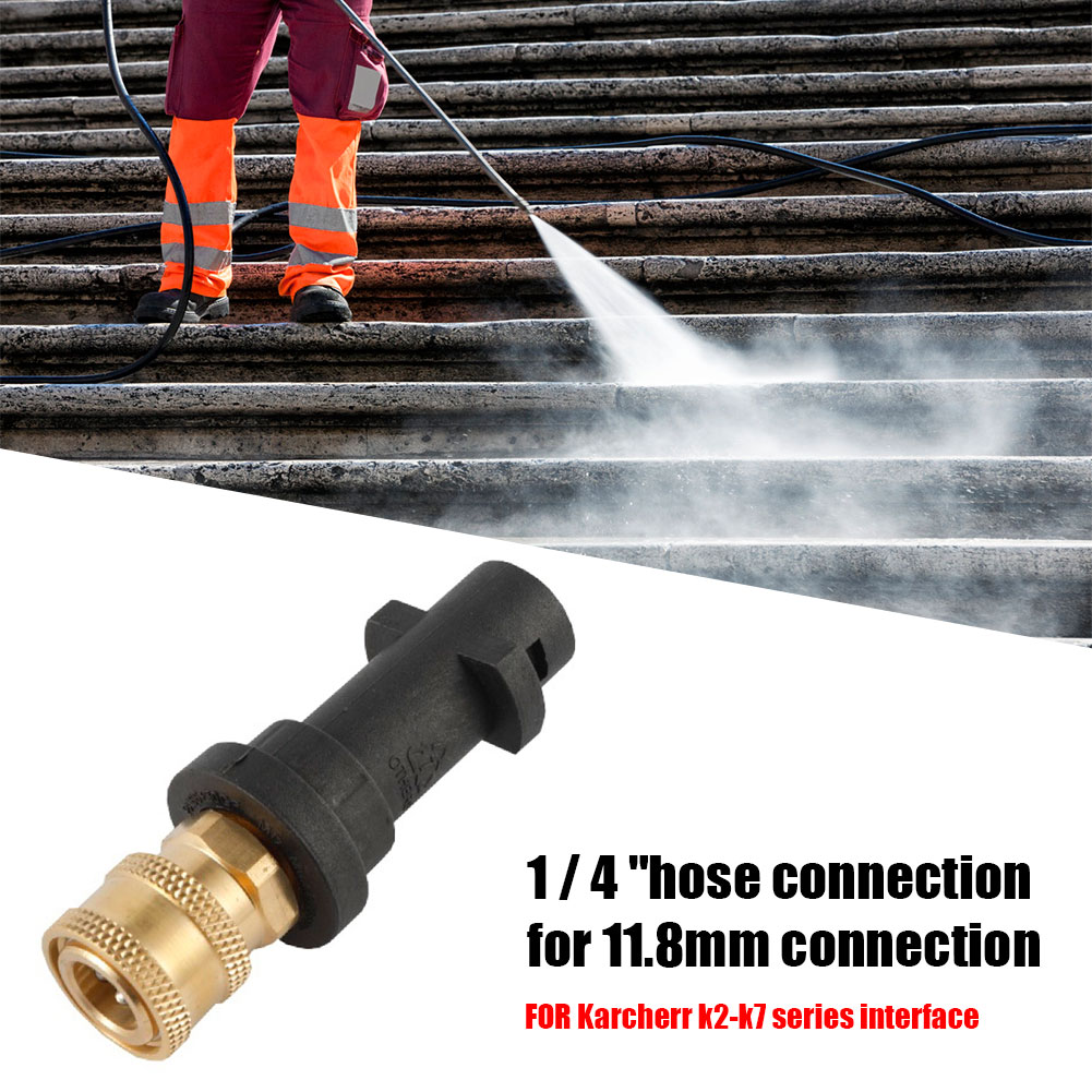 Universal Pressure Washer Tool Adapter 1/4 Quick Connector for Karcher K2 K3 K4 K5 K6