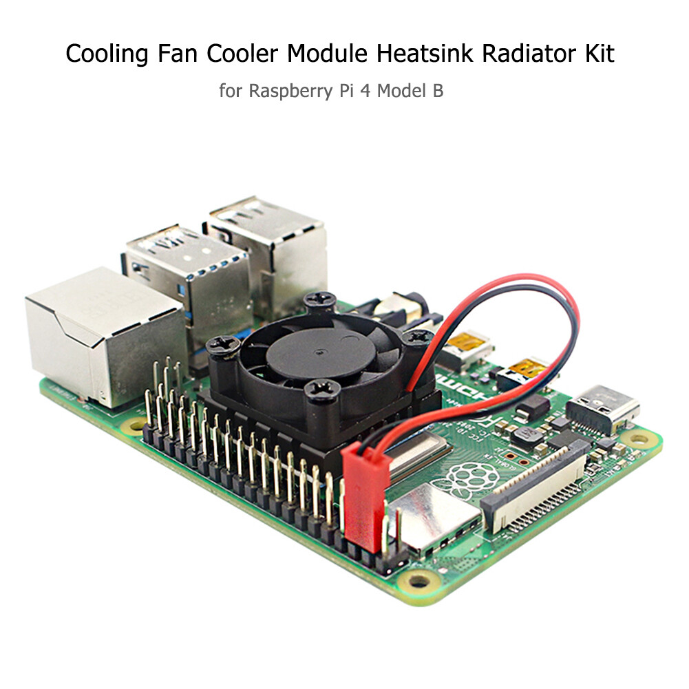 [Moscow Six] Mô-đun Quạt Làm Mát Bộ Tản Nhiệt Cho Raspberry Pi 4 Model B